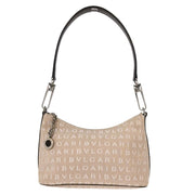 Bvlgari Beige Canvas Logomania Handbag APEBER 125194
