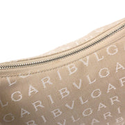 Bvlgari Beige Canvas Logomania Handbag APEBER 125194