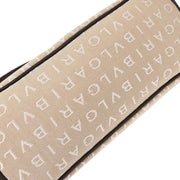 Bvlgari Beige Canvas Logomania Handbag APEBER 125194