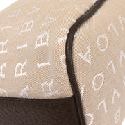 Bvlgari Beige Canvas Logomania Handbag APEBER 125194