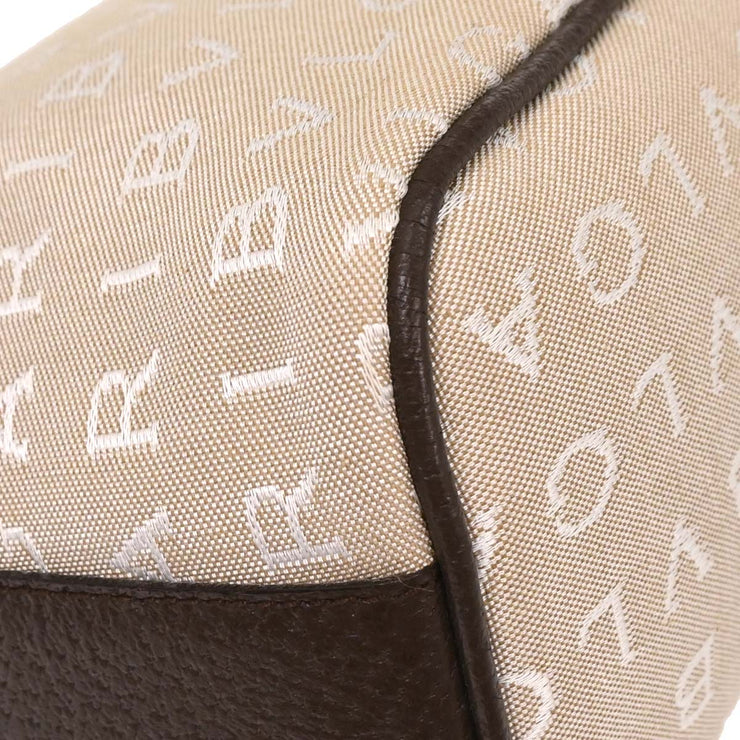 Bvlgari Beige Canvas Logomania Handbag APEBER 125194