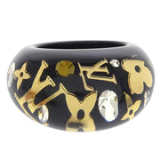 Louis Vuitton Black Berg Inclusion Ring M65308 #L #56 GA0161 125202