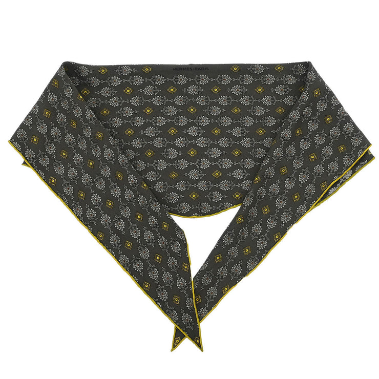 Hermes Scarf Brown Small Good 125203