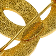 Chanel Brooch Pin Gold CC Medallion Dangle 96P 125205