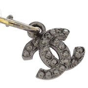 Chanel Piercing Dangle Earrings Silver CC 06A 125207