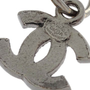 Chanel Piercing Dangle Earrings Silver CC 06A 125207