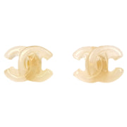 Chanel Piercing Earrings Clear CC 01P 125208