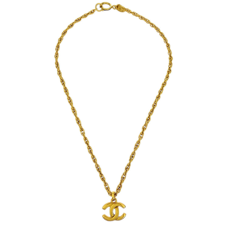 Chanel Gold CC Chain Pendant Necklace 125213