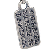 Chanel Dangle CC Earrings Clip-On Silver 99A 125214