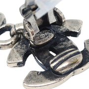 Chanel Dangle CC Earrings Clip-On Silver 99A 125214