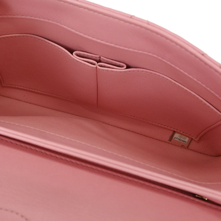Chanel Pink Lambskin Shoulder Bag 125222