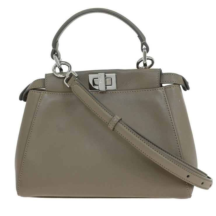 Fendi Gray Peekaboo 2way Handbag 8BN244.AD6G.228.3118 125223