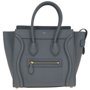 Celine Gray Leather Micro Luggage Tote Bag F-AT-2109 F-CU-3109 125225