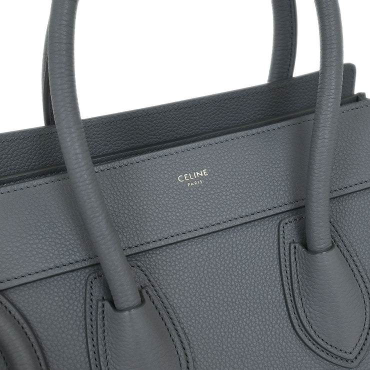 Celine Gray Leather Micro Luggage Tote Bag F-AT-2109 F-CU-3109 125225