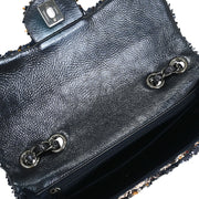 Chanel Navy Sequins Shoulder Bag 125227
