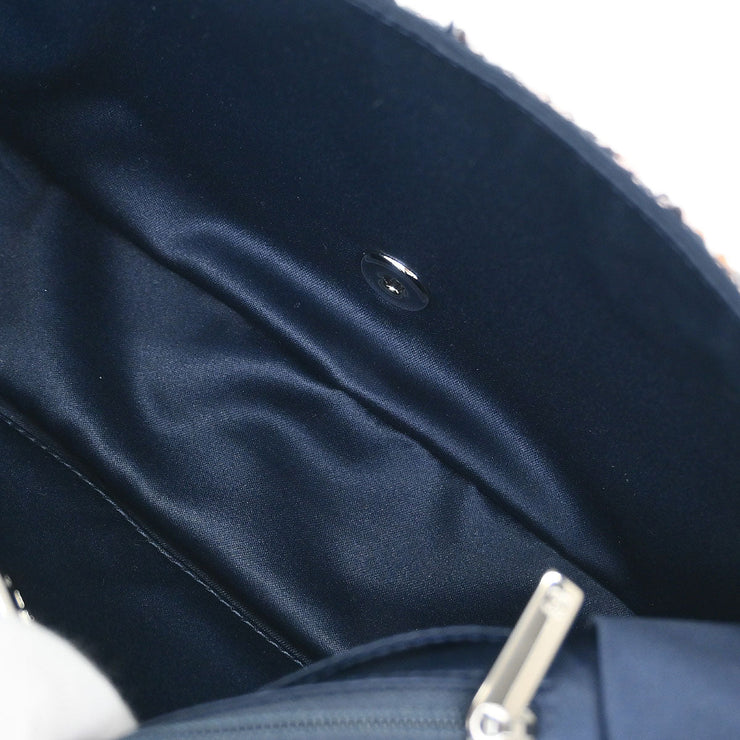 Chanel Navy Sequins Shoulder Bag 125227