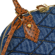 Louis Vuitton Denim Malletage Alma BB 2way Handbag M55048 FL1159 125228