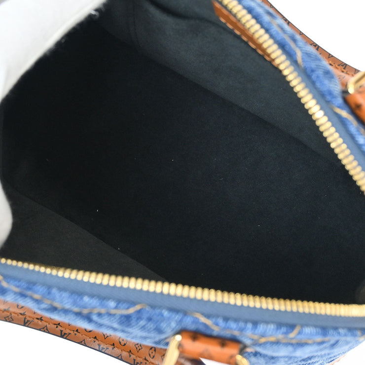 Louis Vuitton Denim Malletage Alma BB 2way Handbag M55048 FL1159 125228