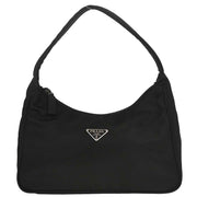 Prada Black Nylon Handbag 25/31 125229