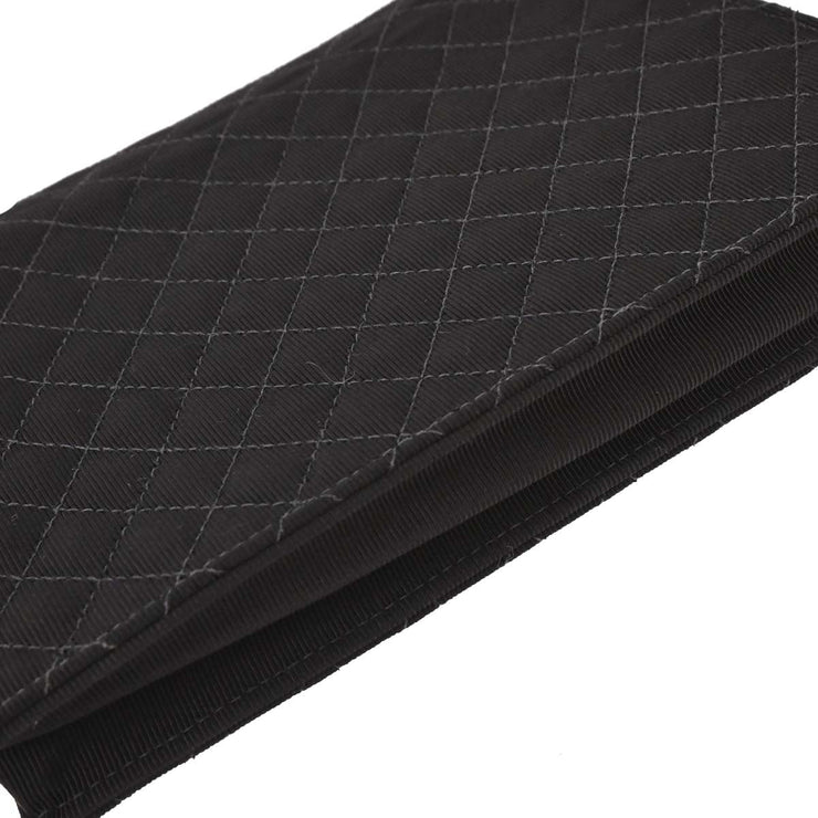 Chanel Black Canvas Emblem Shoulder Bag 125231