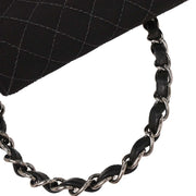 Chanel Black Canvas Emblem Shoulder Bag 125231