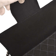 Chanel Black Canvas Emblem Shoulder Bag 125231