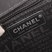 Chanel Black Canvas Emblem Shoulder Bag 125231
