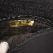Chanel Black Canvas Emblem Shoulder Bag 125231