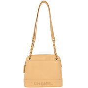 Chanel Beige Calfskin Shoulder Bag 125232