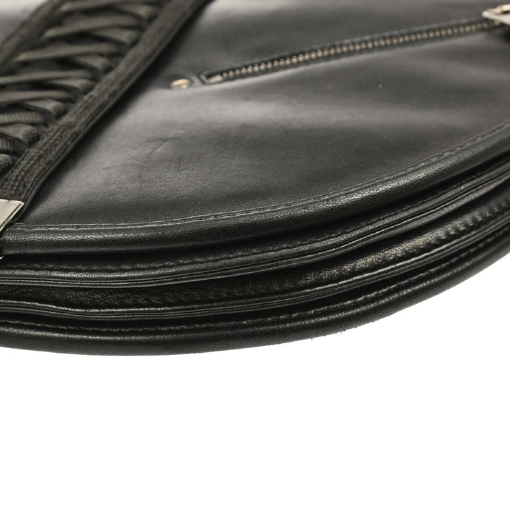 Christian Dior Black Admit It Corset Bag Handbag 06-MA-1002 125236
