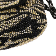 Gucci Black Gray Beaded Handbag 001.3929 000926 125238