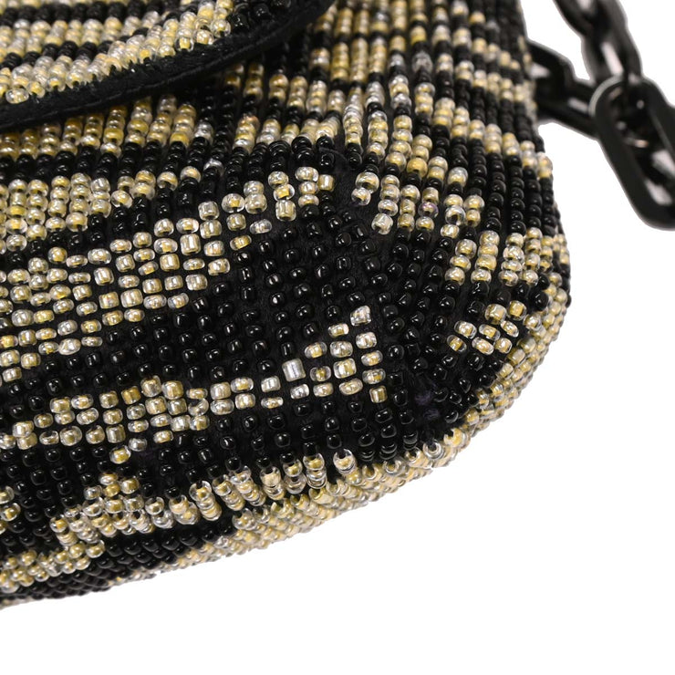 Gucci Black Gray Beaded Handbag 001.3929 000926 125238