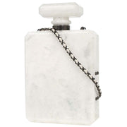 Chanel White Acrylic Perfume Bottle Shoulder Bag 125243