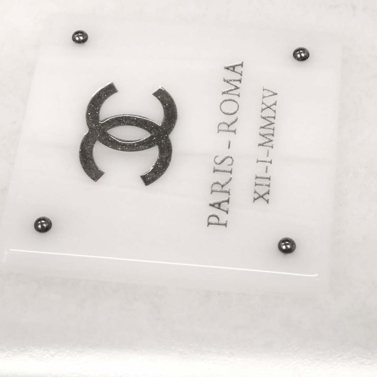 Chanel White Acrylic Perfume Bottle Shoulder Bag 125243