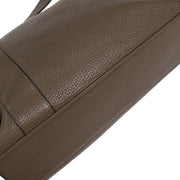 Hermes Taupe Gray Taurillon Clemence Alfred 35 Messenger Bag  Square:R B189 125245