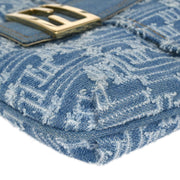 Fendi Light Blue Denim Zucca Shoulder Bag 2362 8BT075 TZH 068 125252