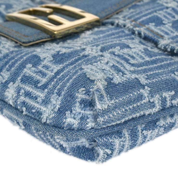 Fendi Light Blue Denim Zucca Shoulder Bag 2362 8BT075 TZH 068 125252