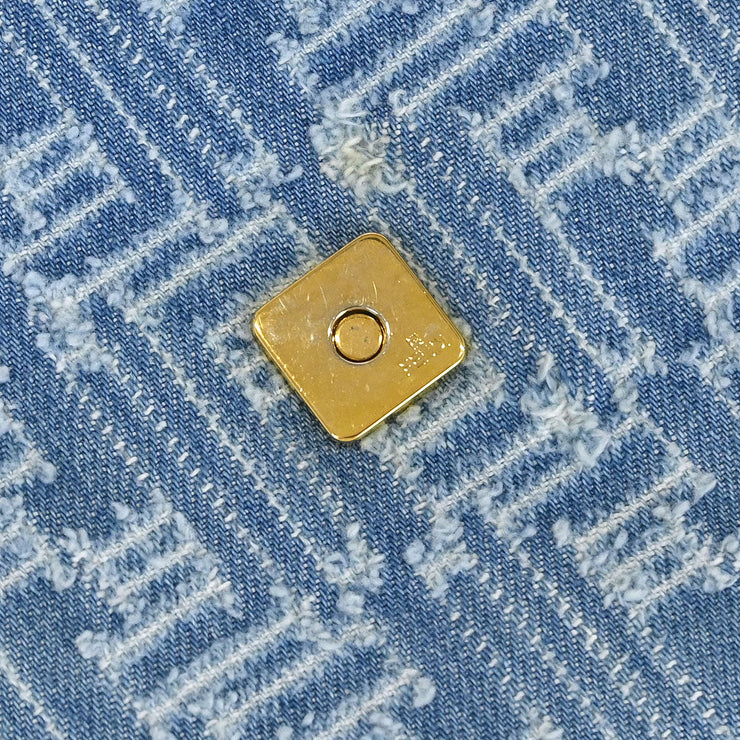 Fendi Light Blue Denim Zucca Shoulder Bag 2362 8BT075 TZH 068 125252