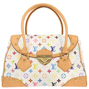 Louis Vuitton White Multicolor Beverly GM Handbag M40201 DU1078 125256