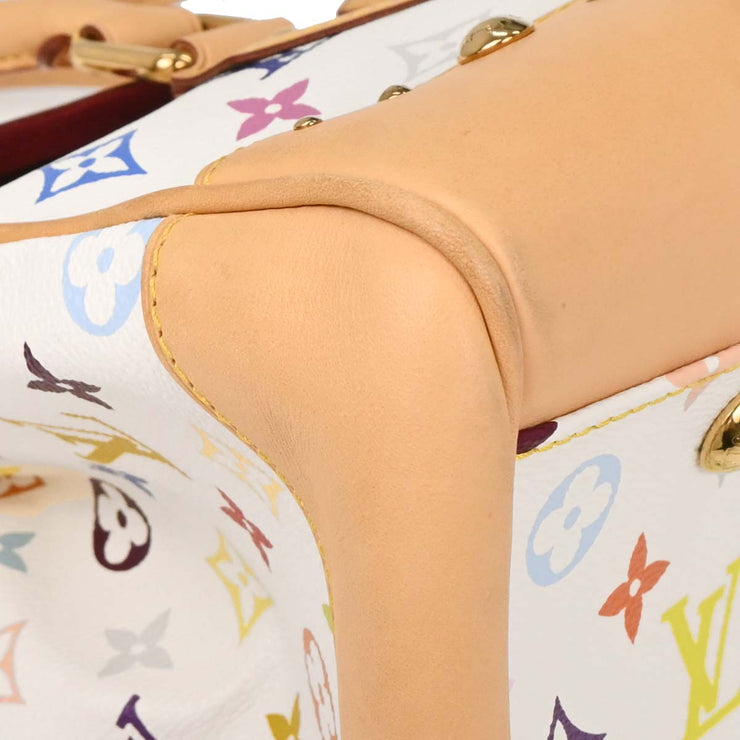 Louis Vuitton White Multicolor Beverly GM Handbag M40201 DU1078 125256