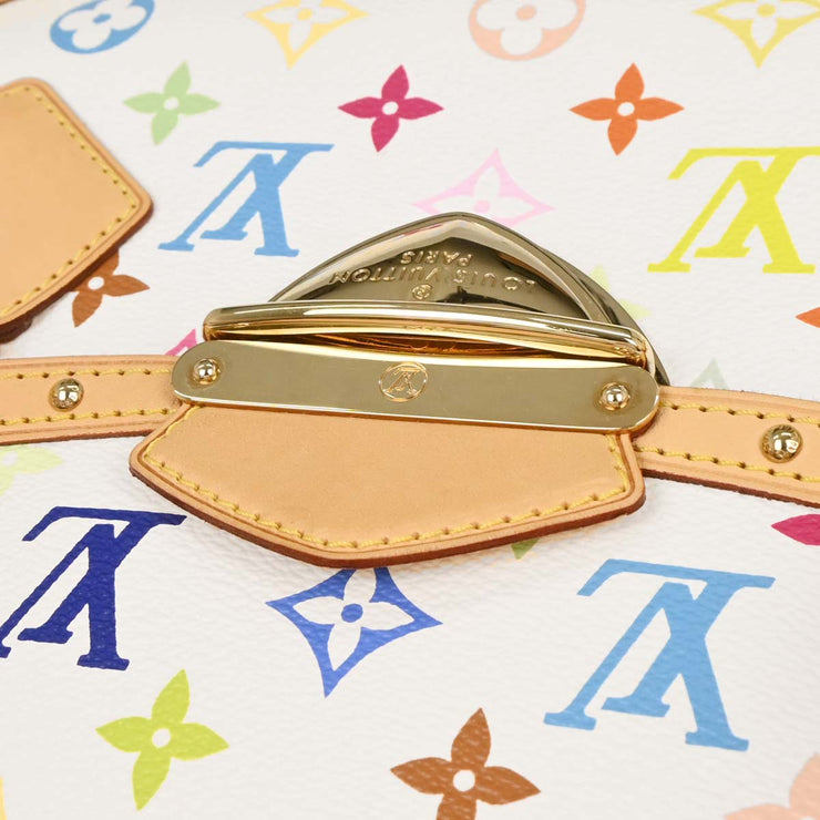 Louis Vuitton White Multicolor Beverly GM Handbag M40201 DU1078 125256