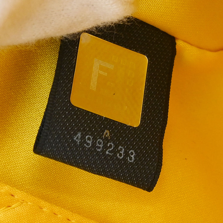 Fendi Metallic Orange Leather Sequins Compilation Handbag 125257