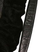 Chanel Black Artificial Fur Hobo 2way Handbag 125258