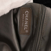 Chanel Black Artificial Fur Hobo 2way Handbag 125258