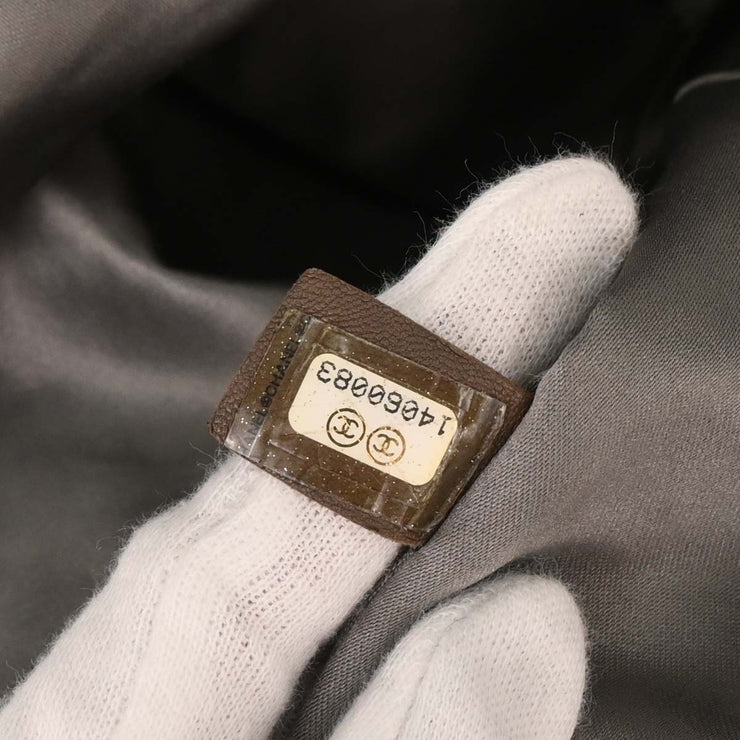 Chanel Black Artificial Fur Hobo 2way Handbag 125258