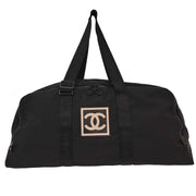 Chanel Black Nylon Sport Line Duffle Gym Handbag 125261