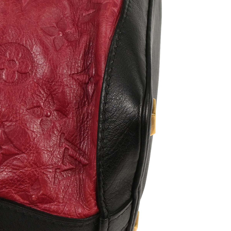 Louis Vuitton Red Monogram Neo Noe Hiver Bucket Drawstring Handbag AR3009 125262