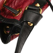 Louis Vuitton Red Monogram Neo Noe Hiver Bucket Drawstring Handbag AR3009 125262