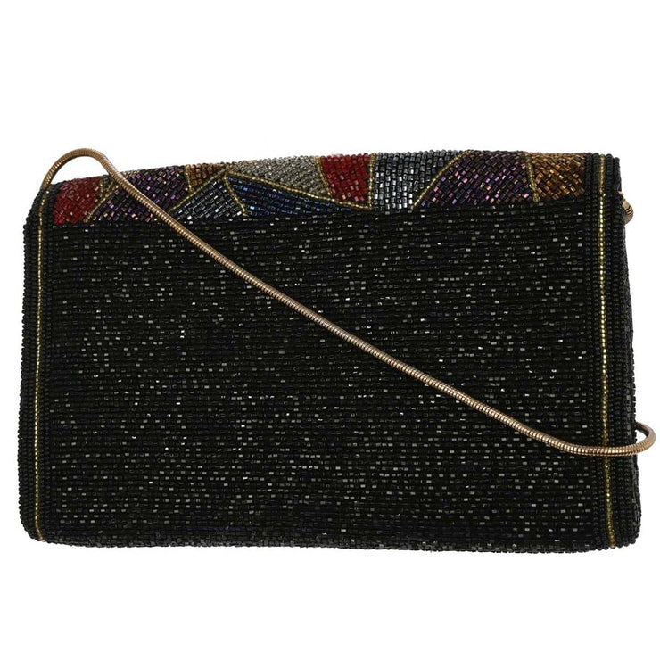 Christian Dior Black Beads Shoulder Bag 125265