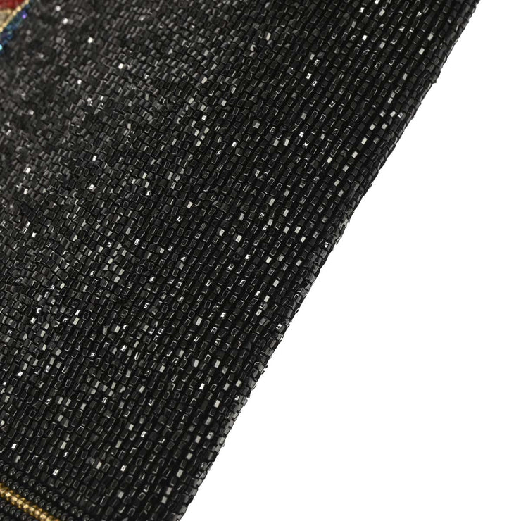 Christian Dior Black Beads Shoulder Bag 125265